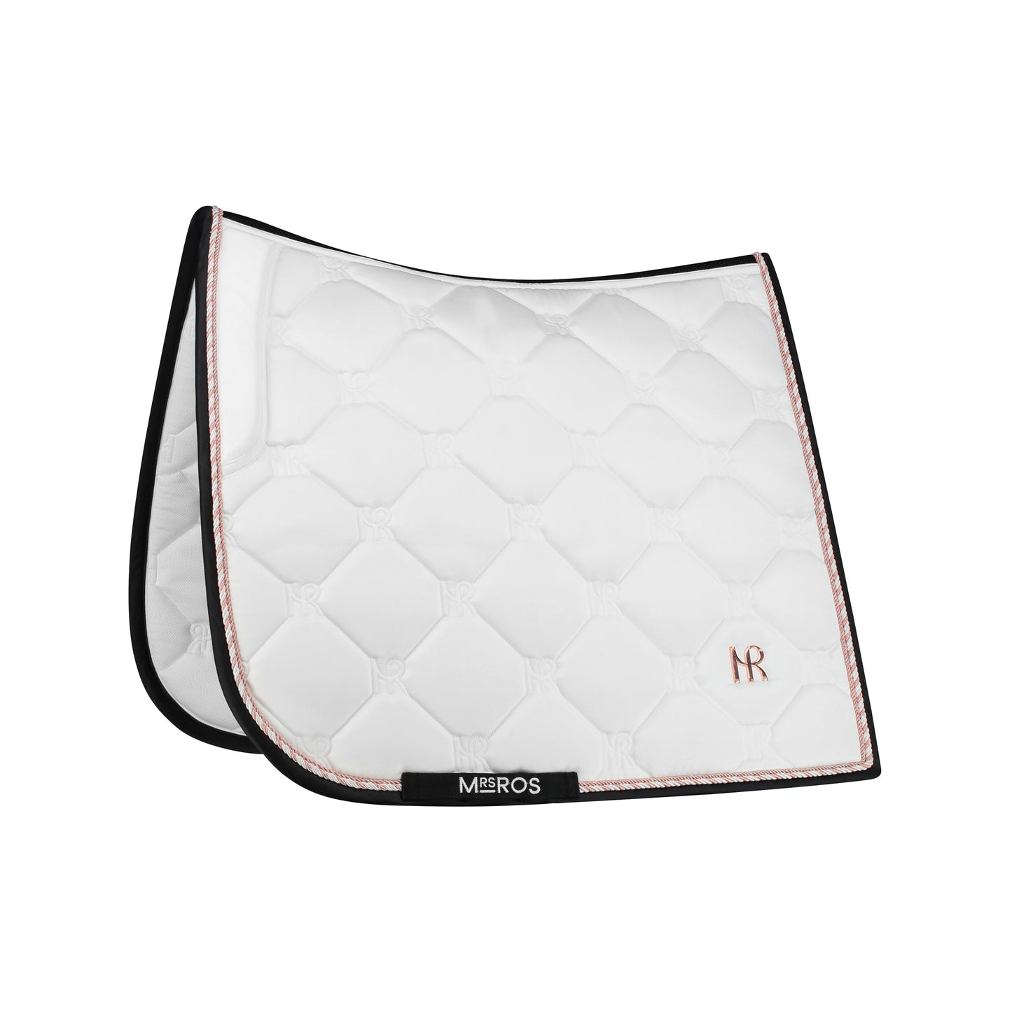 Light Gray Mrs. Ros Charmer Schabracke White-Rose