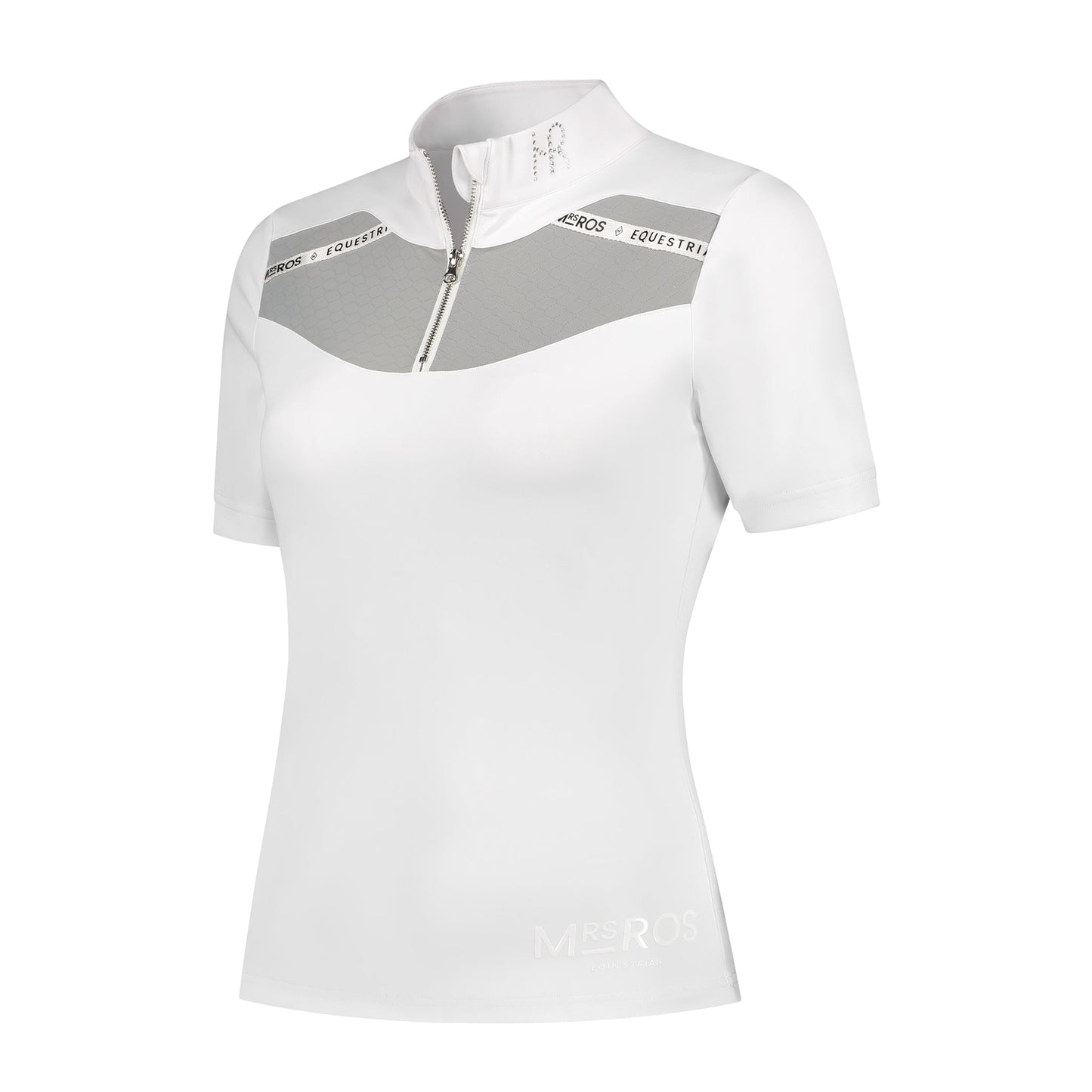 Lavender Mrs. Ros Kurzarm Turniershirt Jacquard
