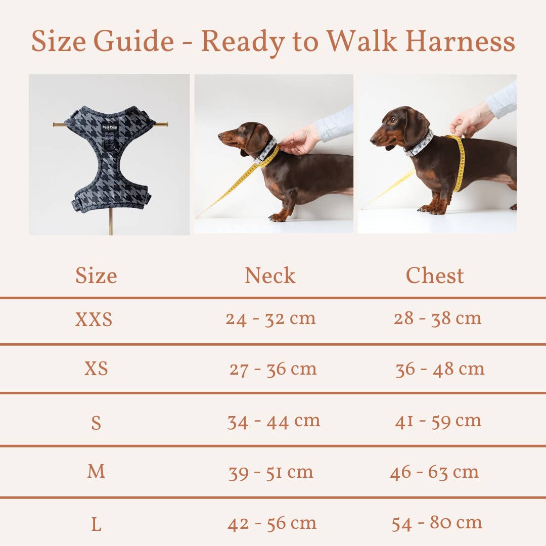 Hundegeschirr Dark Dogstooth