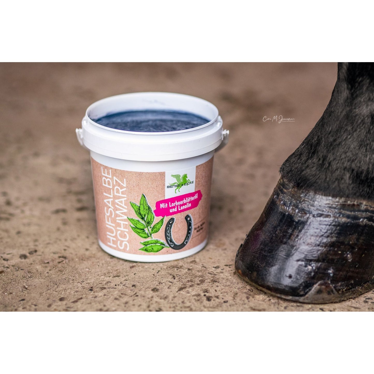Dim Gray Bense & Eicke Hufsalbe Schwarz