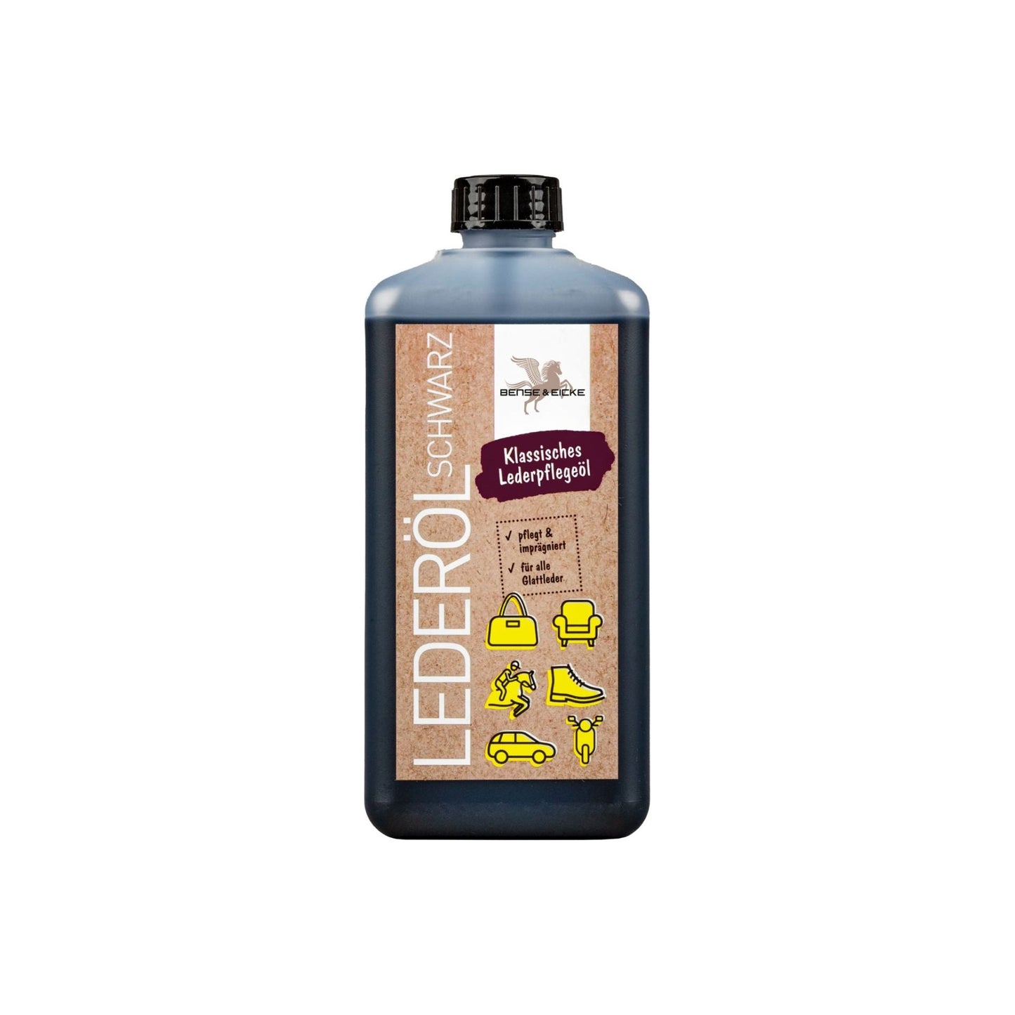 Rosy Brown Bense & Eicke Lederöl schwarz
