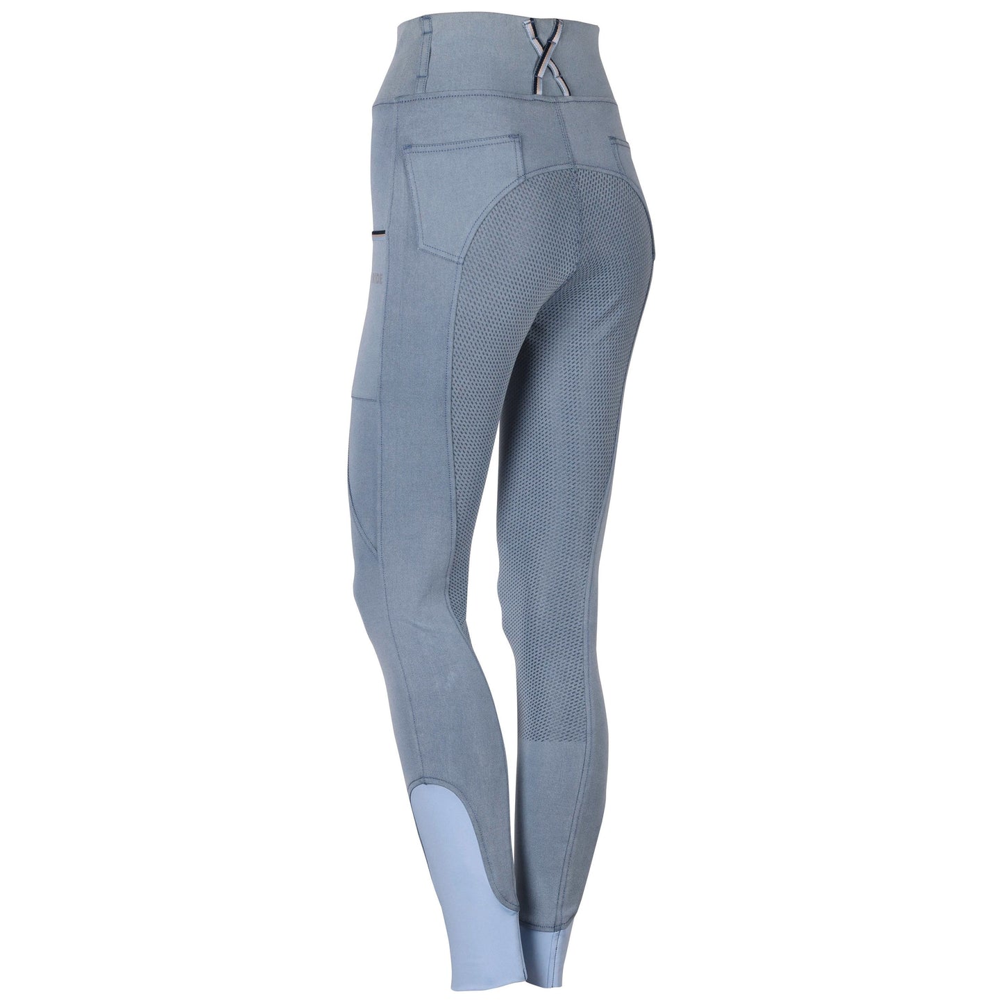Light Slate Gray Reithose Equitights Denim Just Ride Praia Full Grip