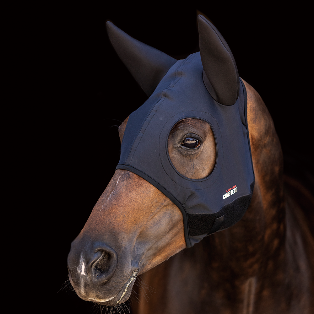 Black LAMI-CELL Titan Maske COME BEST mit Ohren