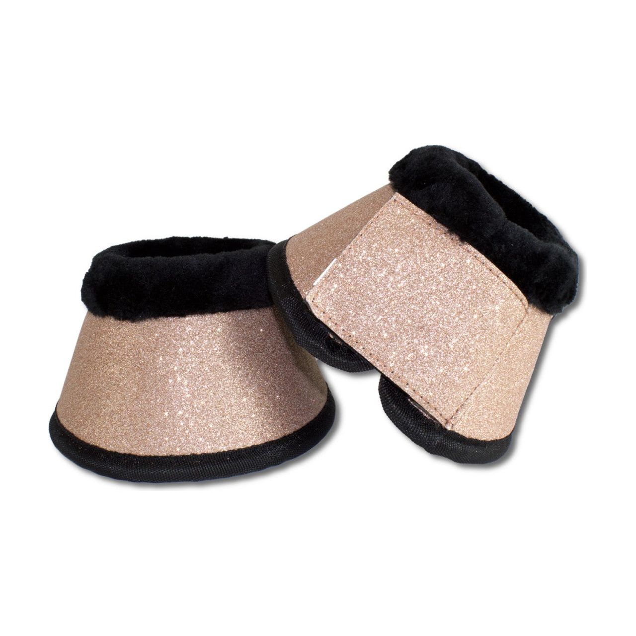 Tan Glitzer Hufglocken Rosegold