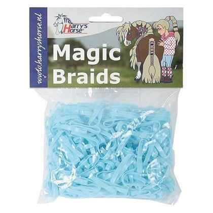 Light Steel Blue Magic Braids Mähnengummis