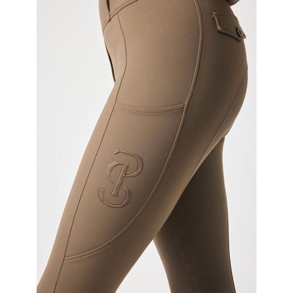 Dark Olive Green PS of Sweden Riding Tights Katja Vollgrip
