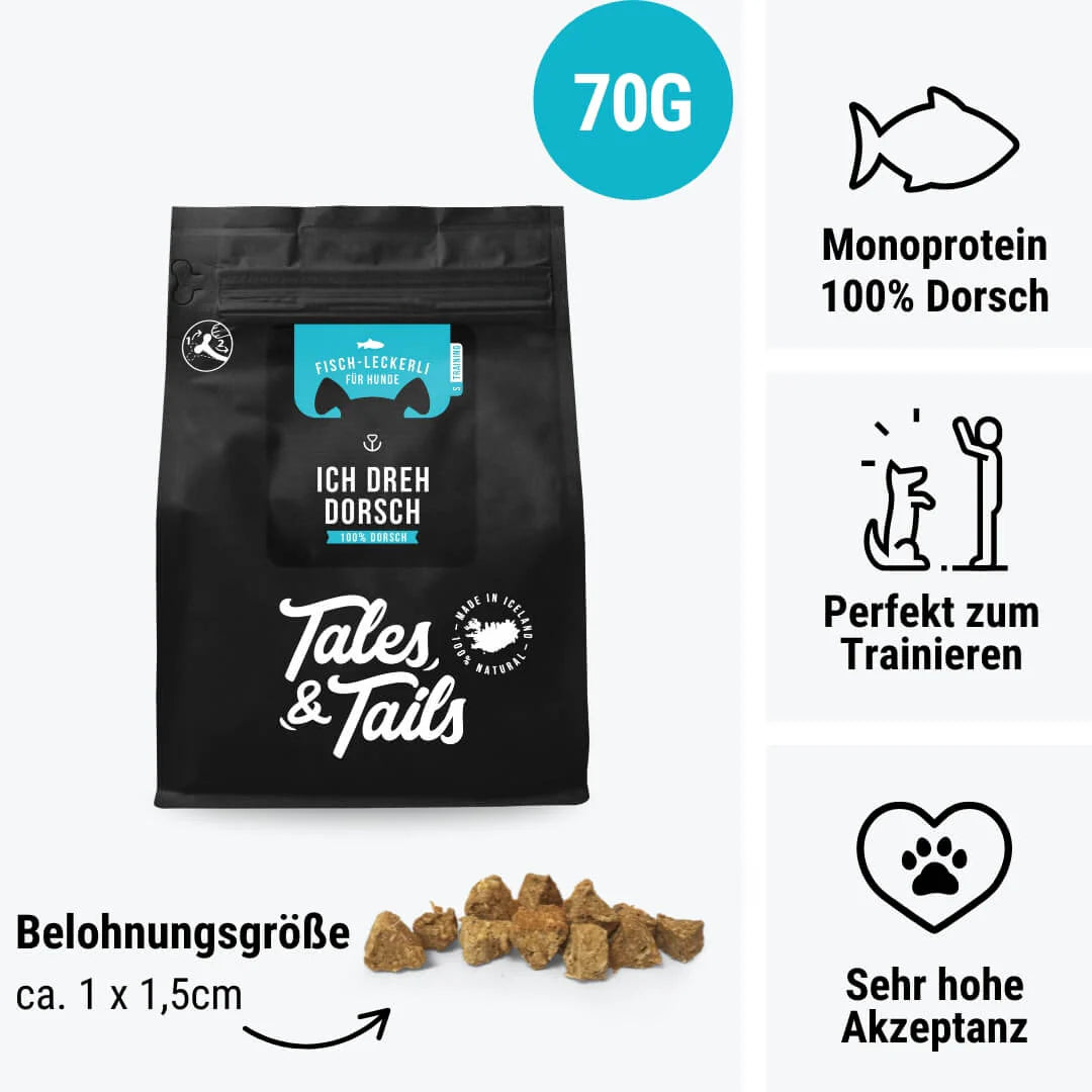 Tales & Tails Ich dreh Dorsch
Fisch Leckerli