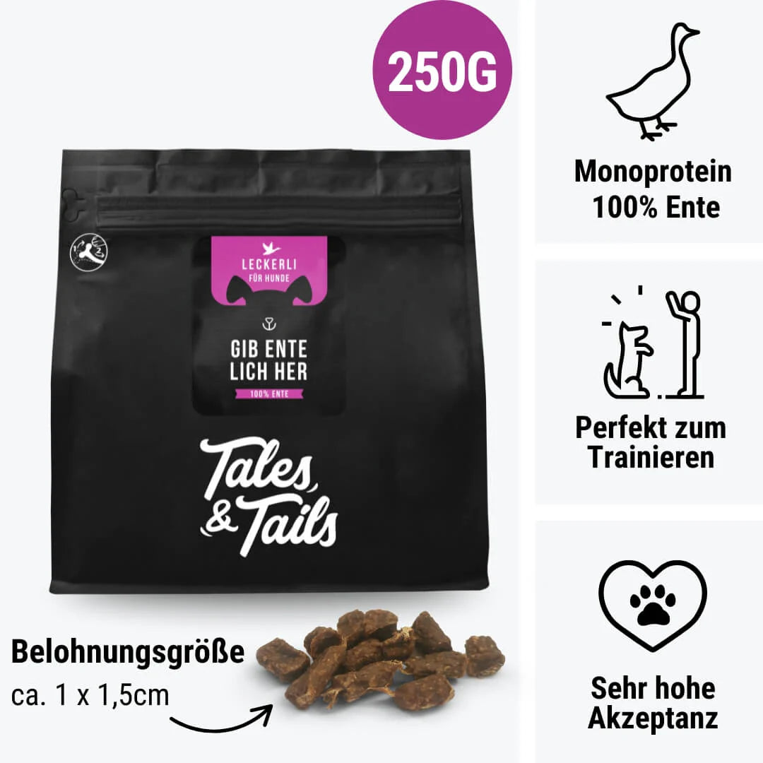 Tales & Tails Gib EnteLich her Leckerli