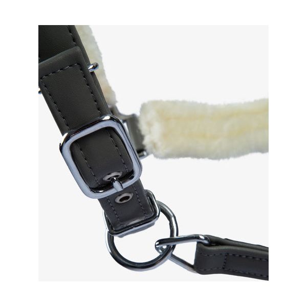 Beige PS of Sweden Premium Fluffy Halfter