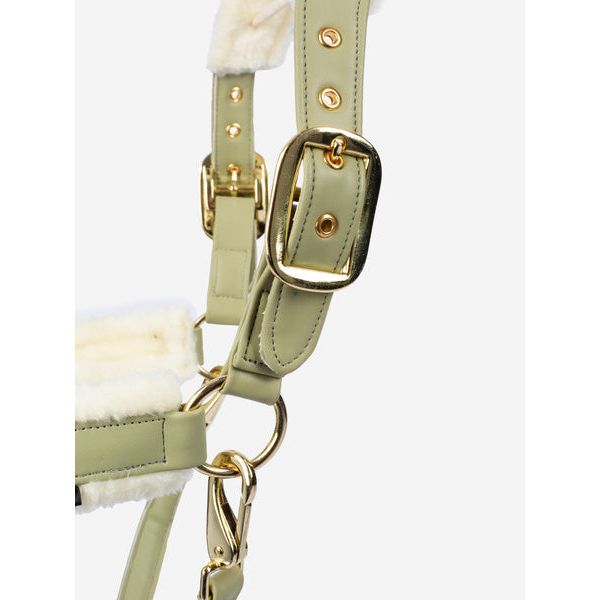 Beige PS of Sweden Premium Fluffy Halfter