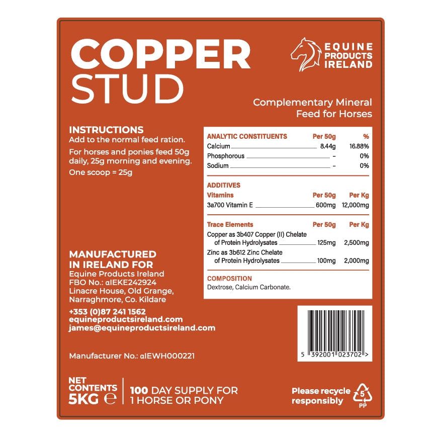 Sienna Equine Products Ireland Copper Stud