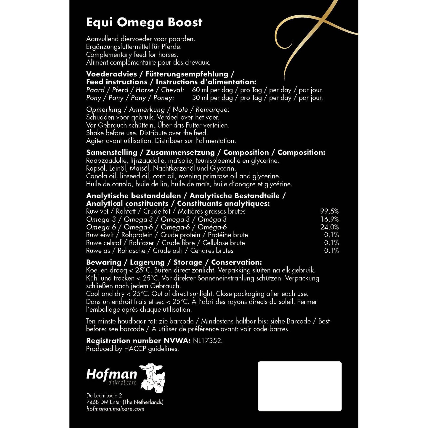 Excellent Equi Omega Boost 1L