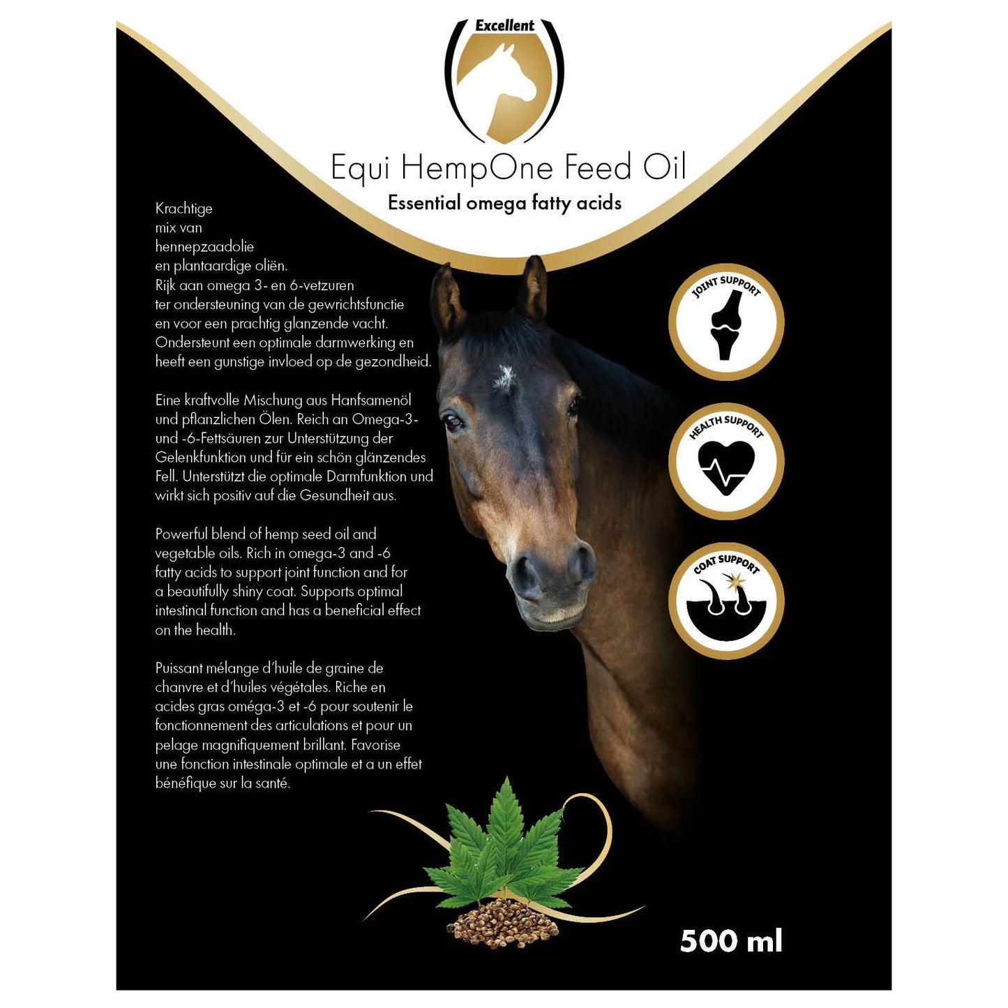 Excellent Horse HempOne Feed Oil 500 ml
