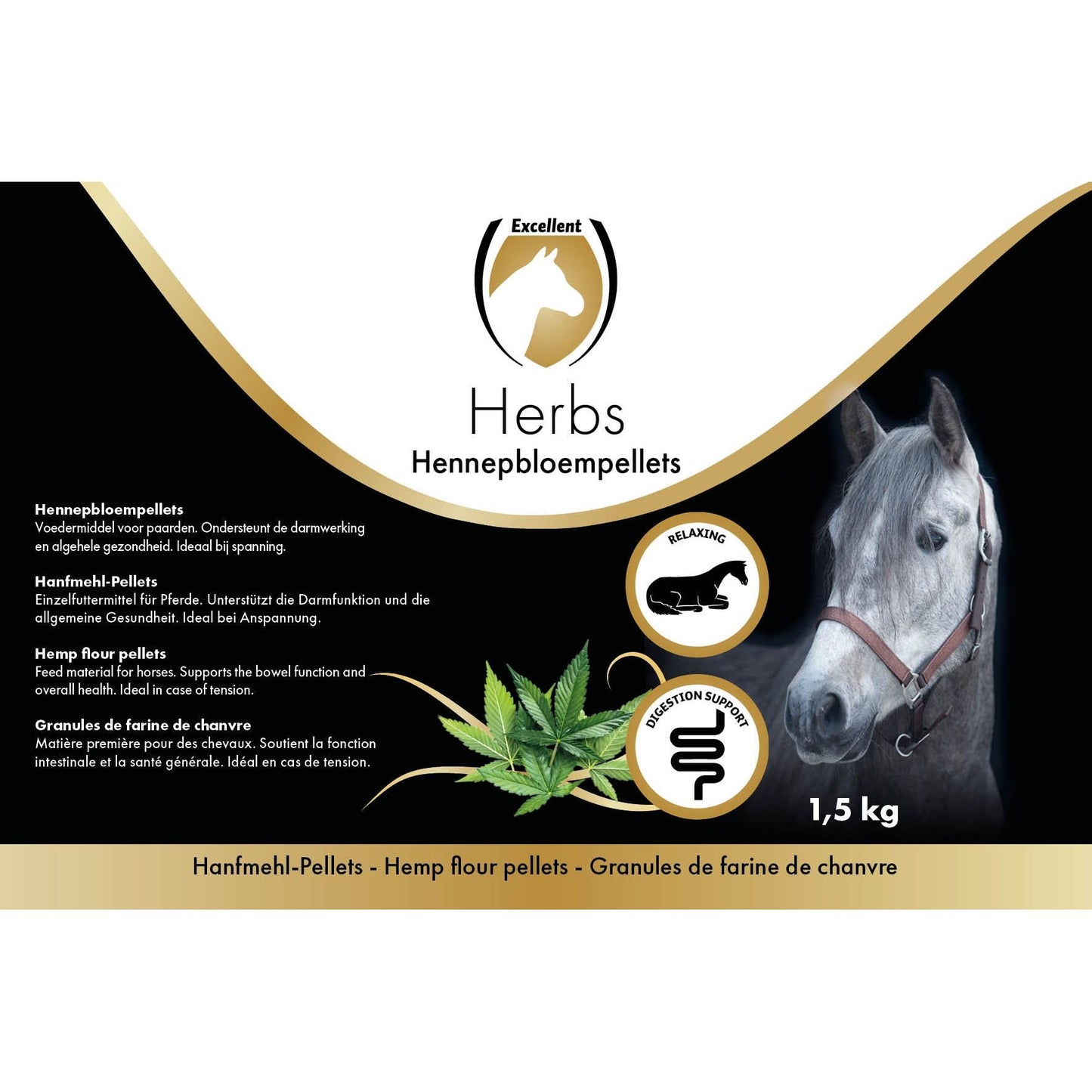 Excellent Horse Herbs Hanfmehl-Pellets 1,5 kg