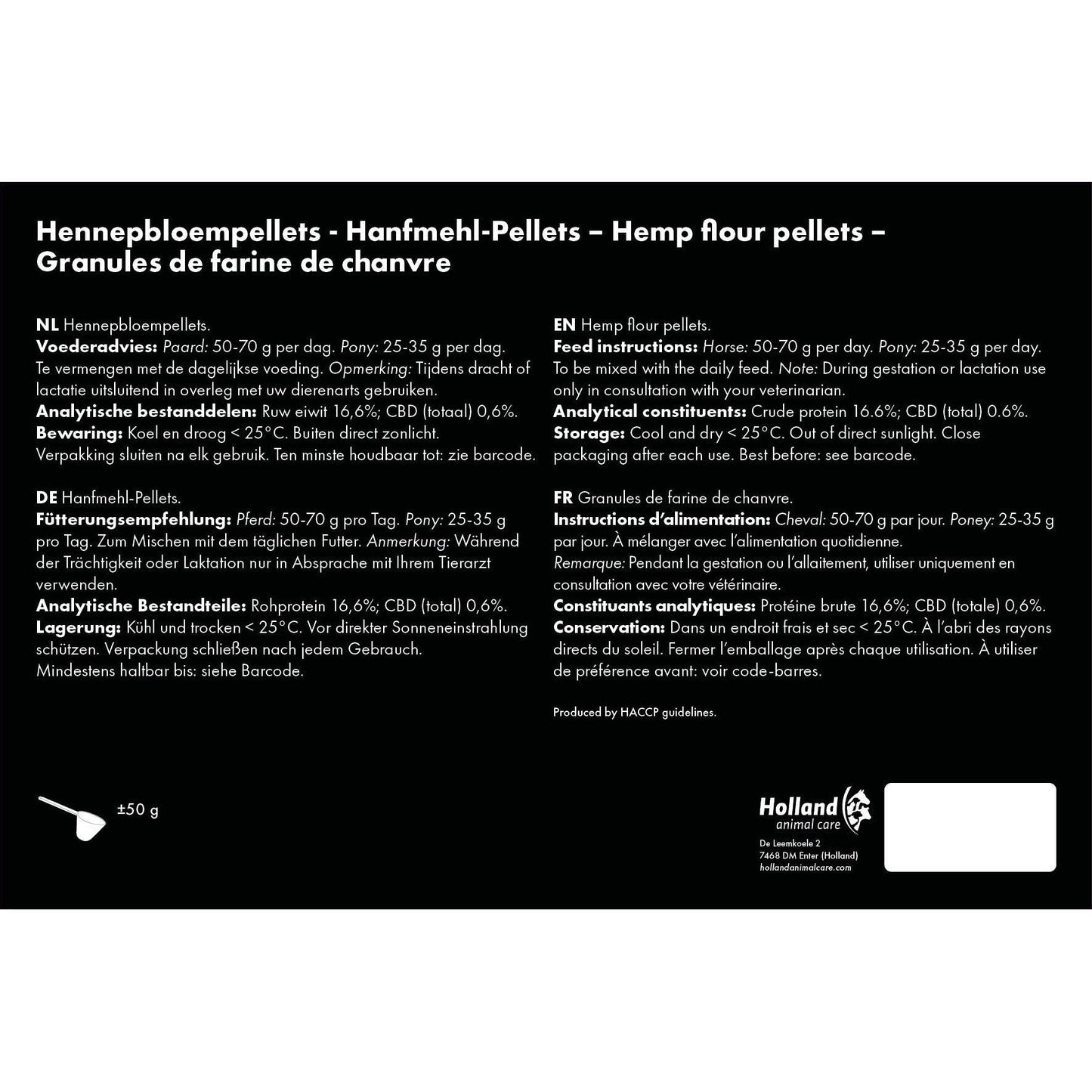 Excellent Horse Herbs Hanfmehl-Pellets 1,5 kg