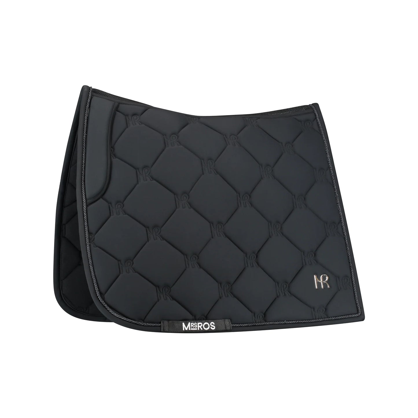 Mrs. Ros DRESSAGE SADDLE PAD - BLACK H/W 24/25