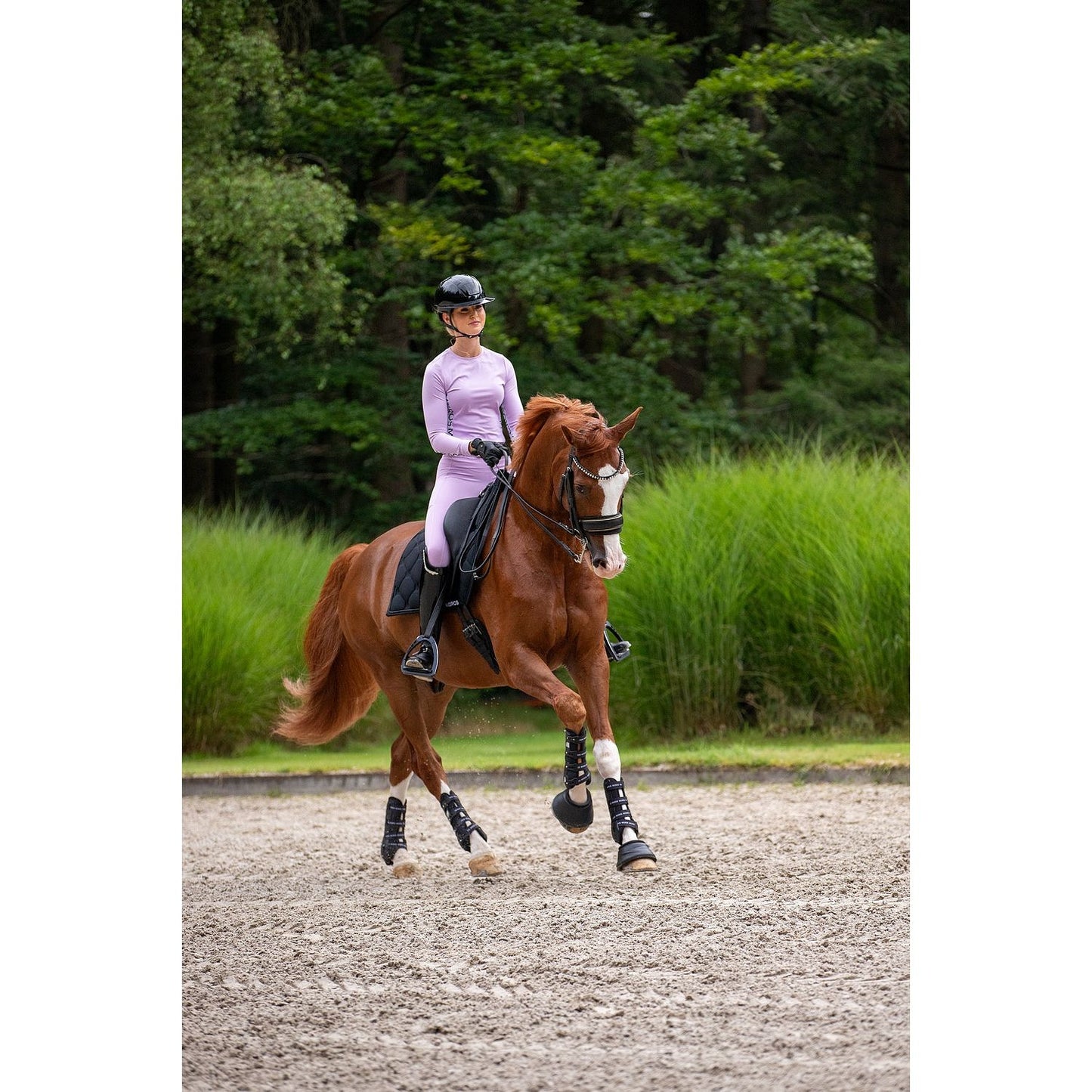 Dark Slate Gray Mrs. Ros Silhouette Reitleggings - Lavender Fields
