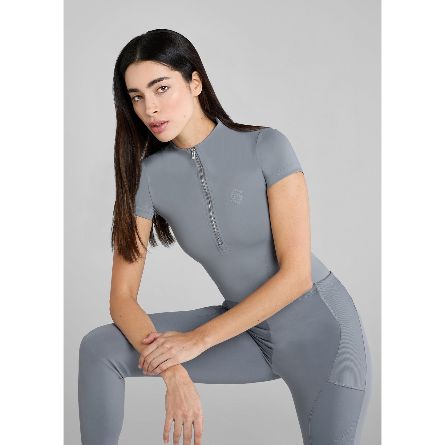 Gray Aztec Diamond - Core Kurzarm-Baselayer