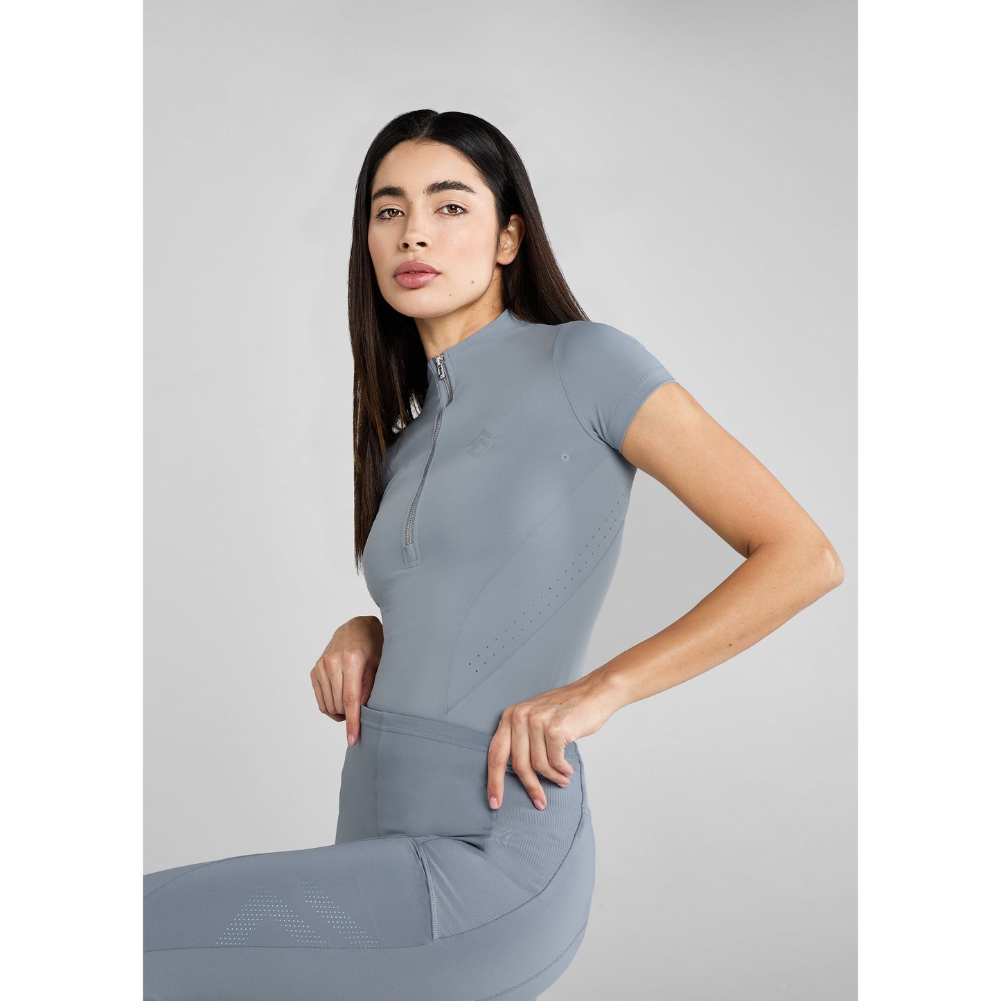 Light Gray Aztec Diamond - Core Kurzarm-Baselayer