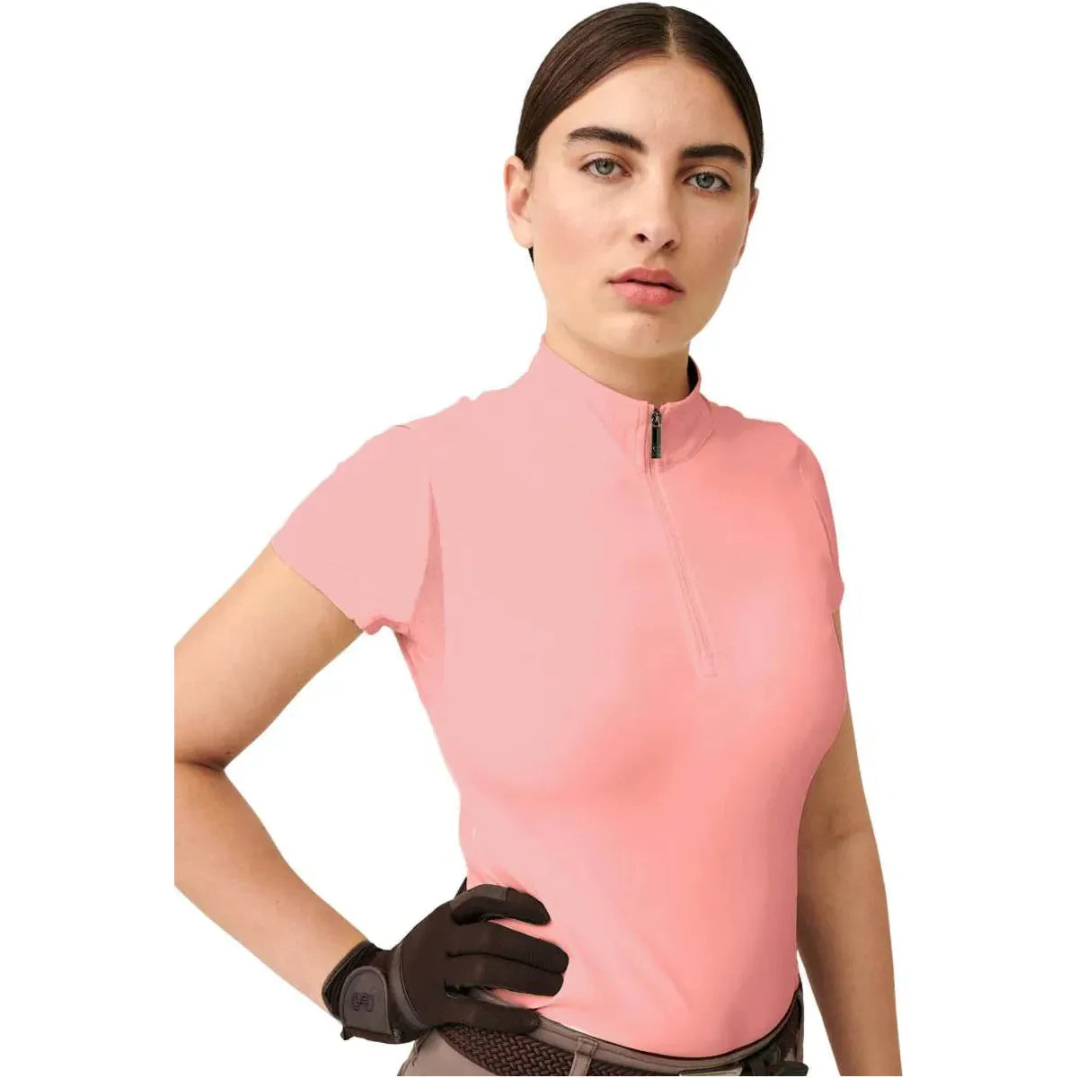 Tan PS Of Sweden Damen Trainingsshirt Everly Quote SS25 Hortensia Pink