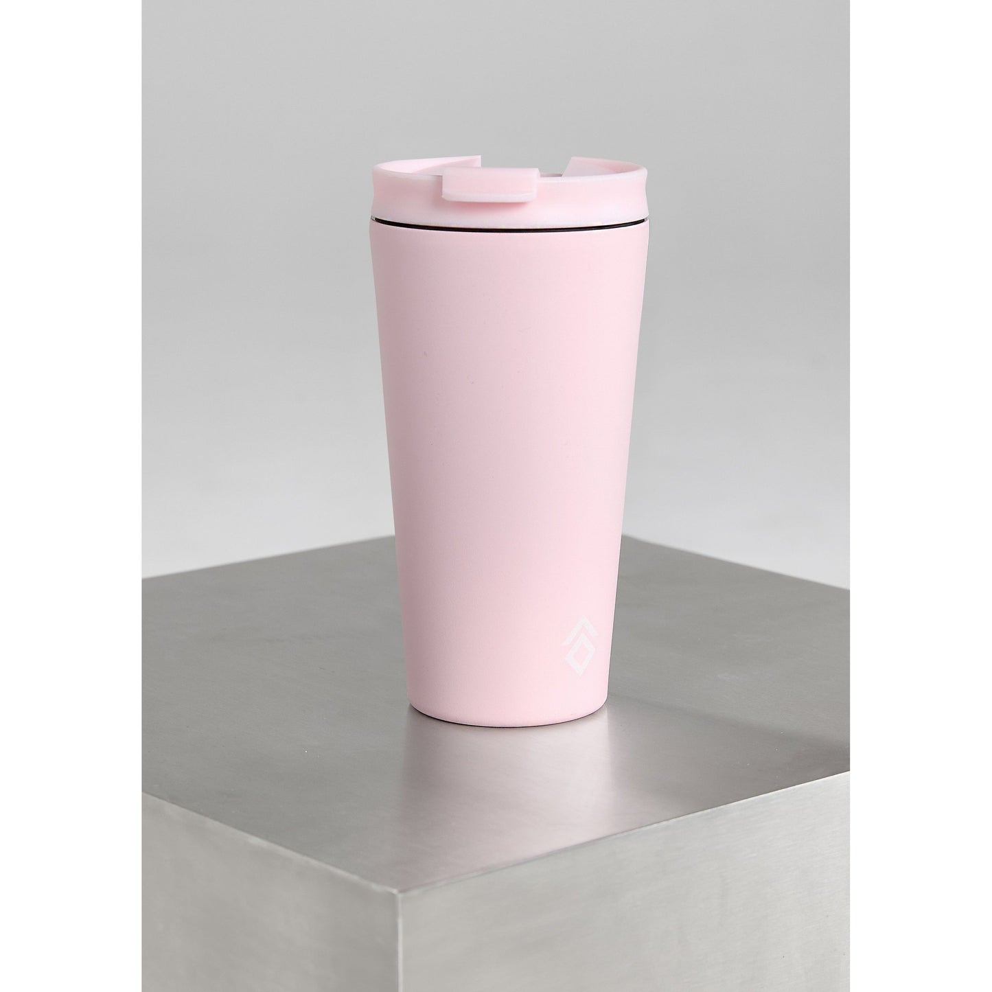 Gray Aztec Diamond Travel Mug