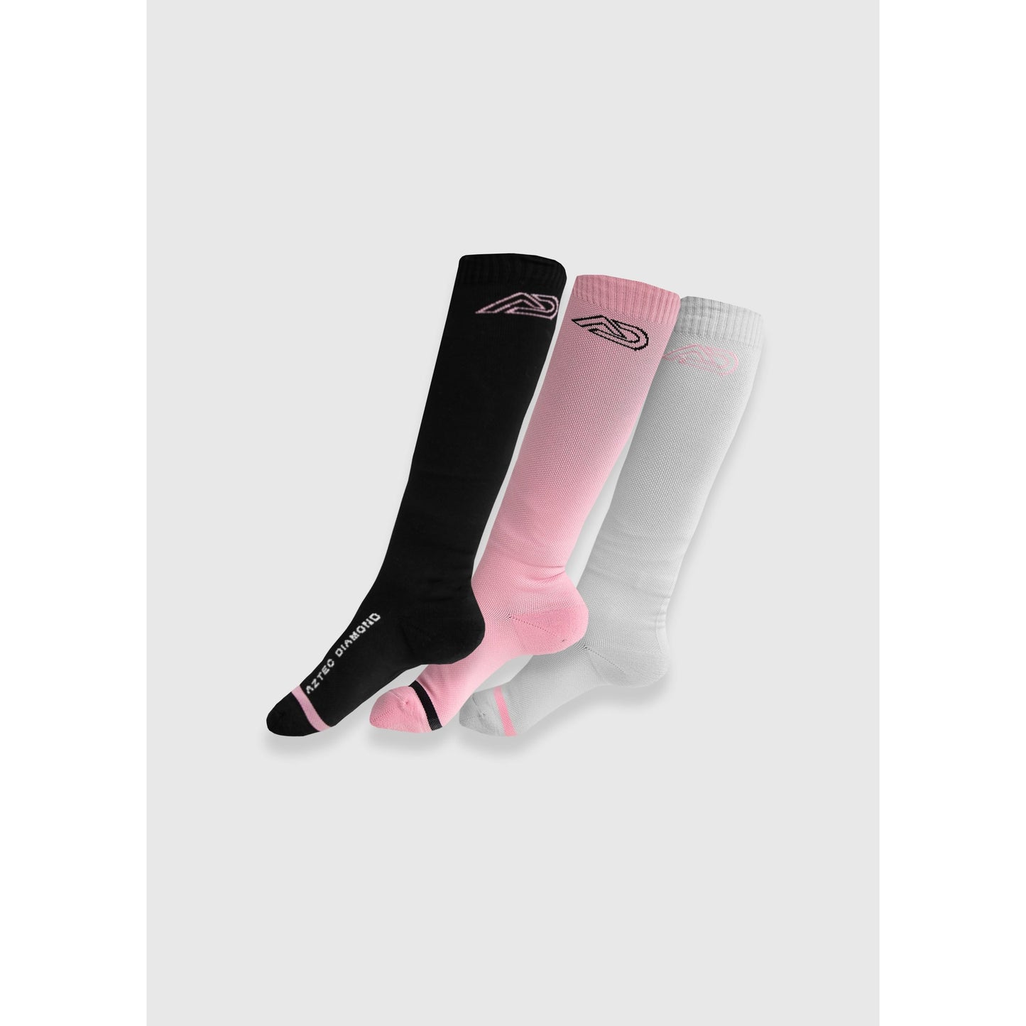 Lavender Aztec Diamond – YR Pink Reitsocken (3er-Set)