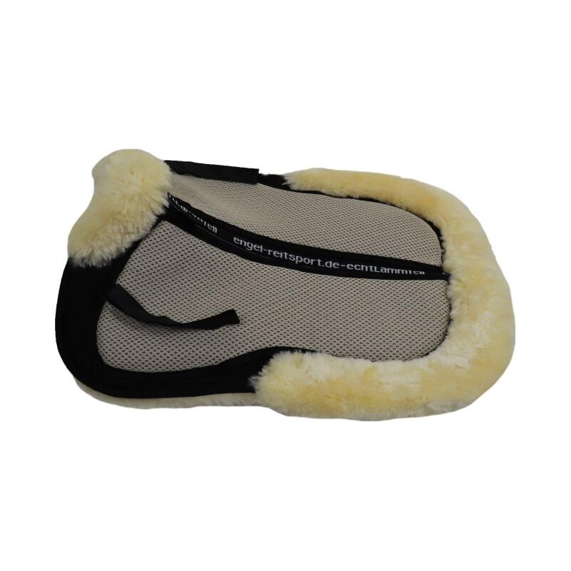 Engel Reitsport AirTec Plus Sattelkissen Lammfell & Funktionsgewebe, Fellkranz vorne&hinten, Korrektur Aufpolstertaschen außen
