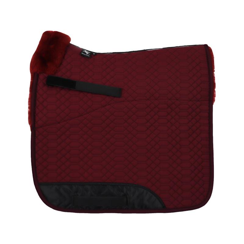 Black Engel Reitsport Lammfell Schabracke Bordeaux
