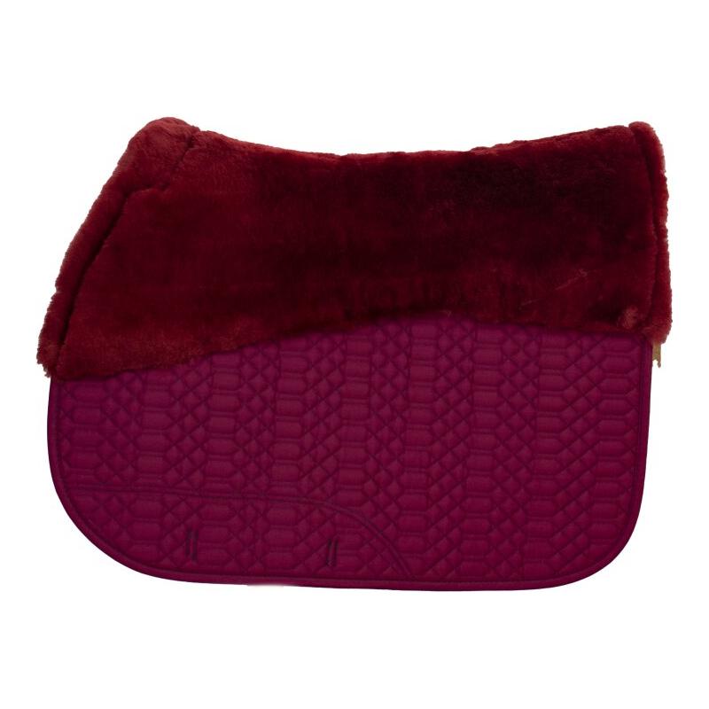 Dark Red Engel Reitsport Lammfell Schabracke Bordeaux