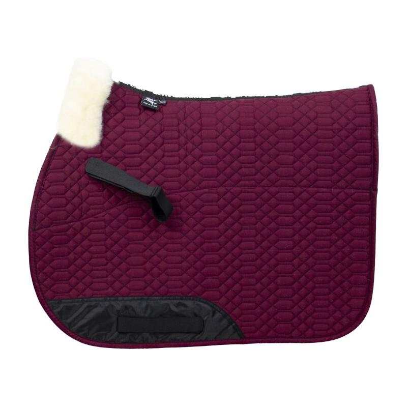 Dark Slate Gray Engel Reitsport Lammfell Schabracke Bordeaux