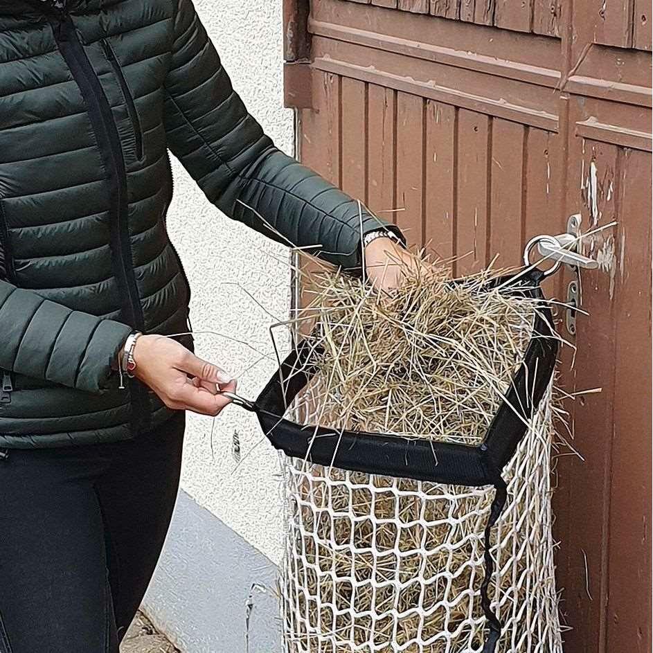 Heunetz mit Befüllhilfe