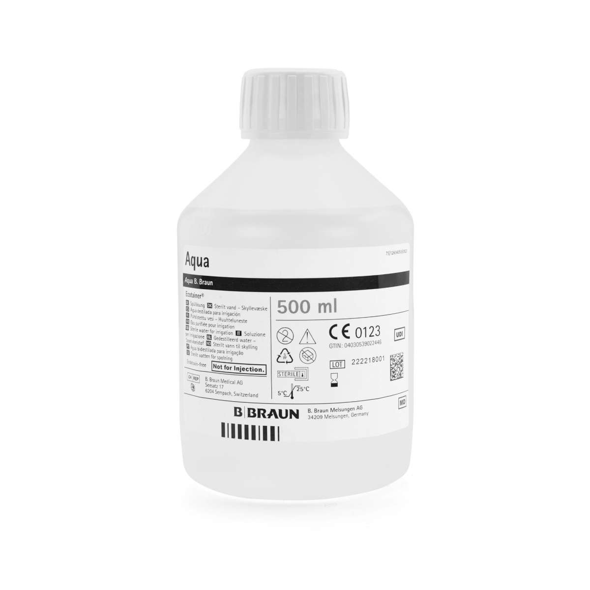 SaHoMa®-II Steriles Wasser (500ml Flasche)