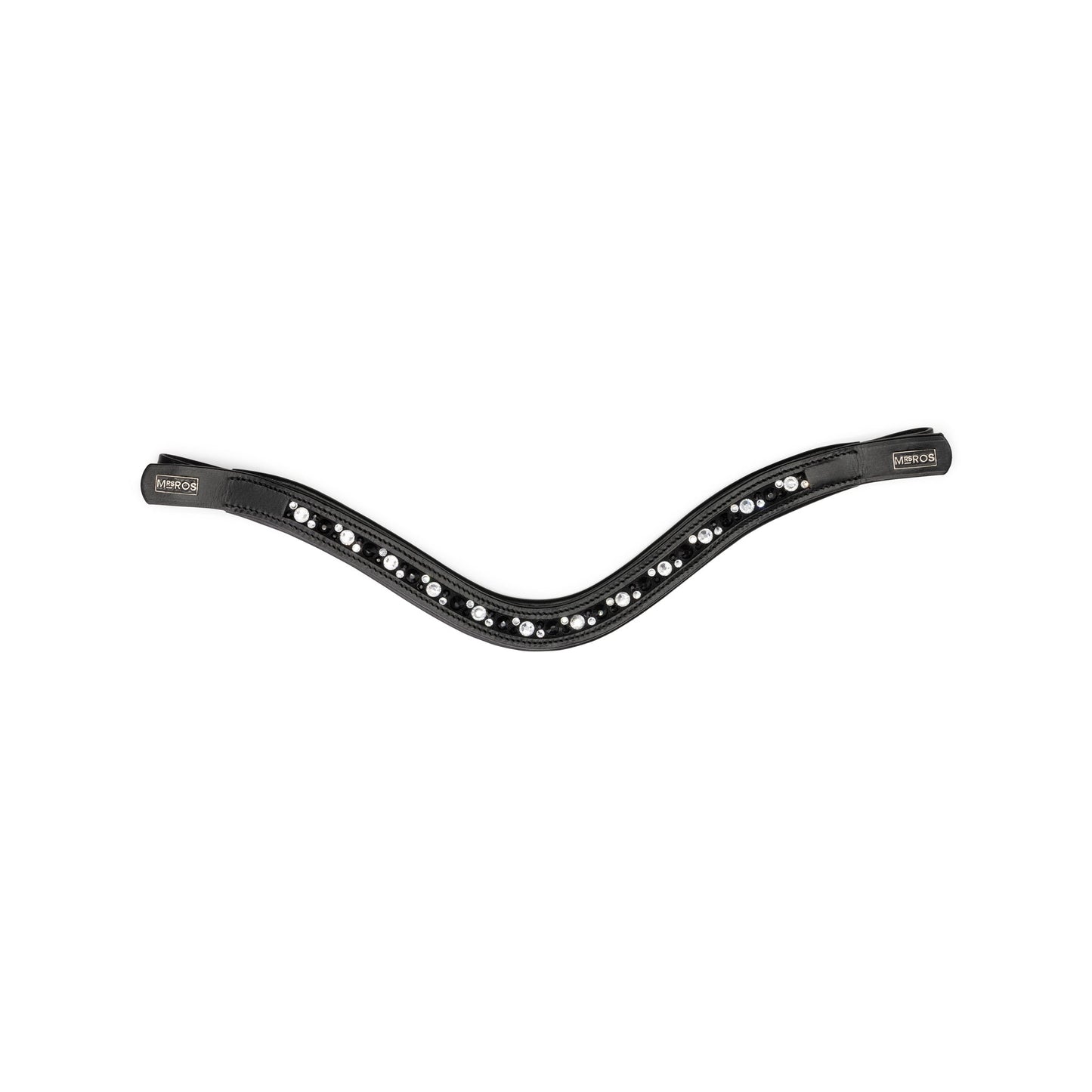 Mrs. Ros Stellux Deluxe Stirnriemen Black & Crystal