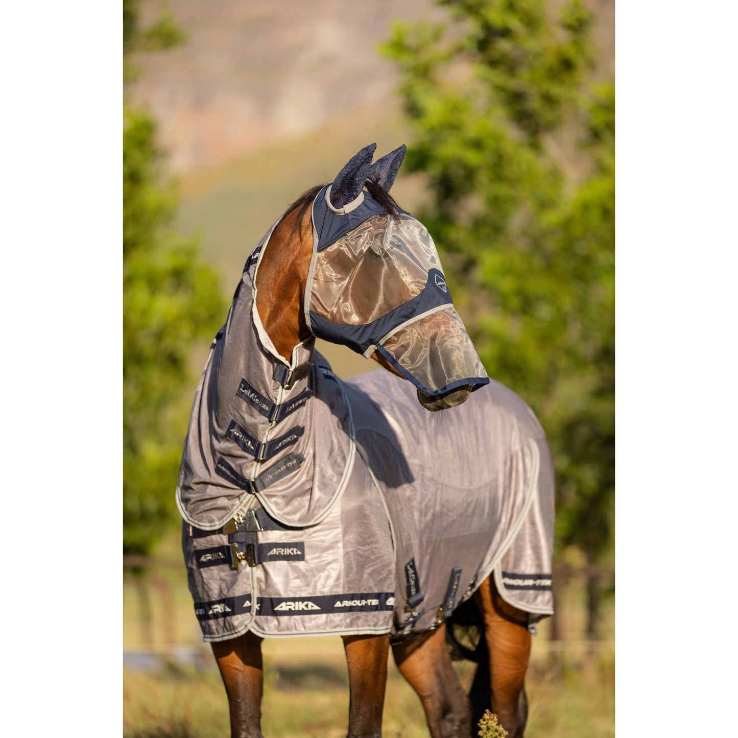 ArmourShield Pro Fliegenmaske Navy (Voll)