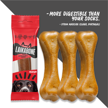 Dog Dental Chew - Cheese & Beef - Medium