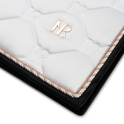Light Gray Mrs. Ros Charmer Schabracke White-Rose
