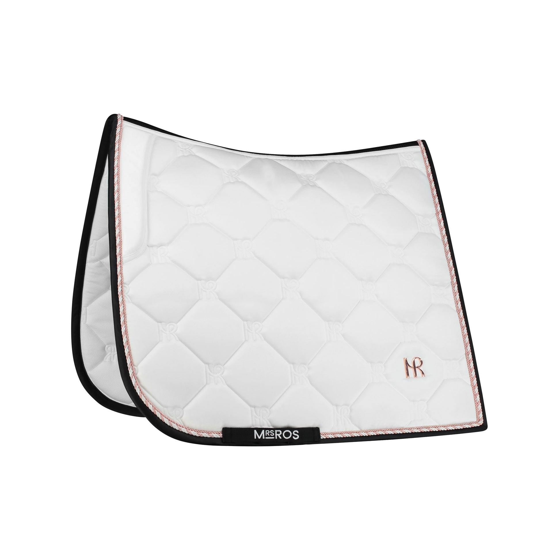 Light Gray Mrs. Ros Charmer Schabracke White-Rose