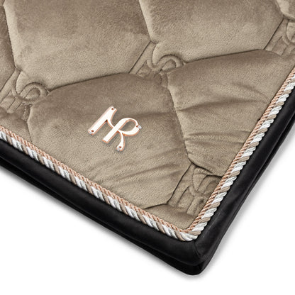 Mrs. Ros Charmer Schabracke Taupe Velvet