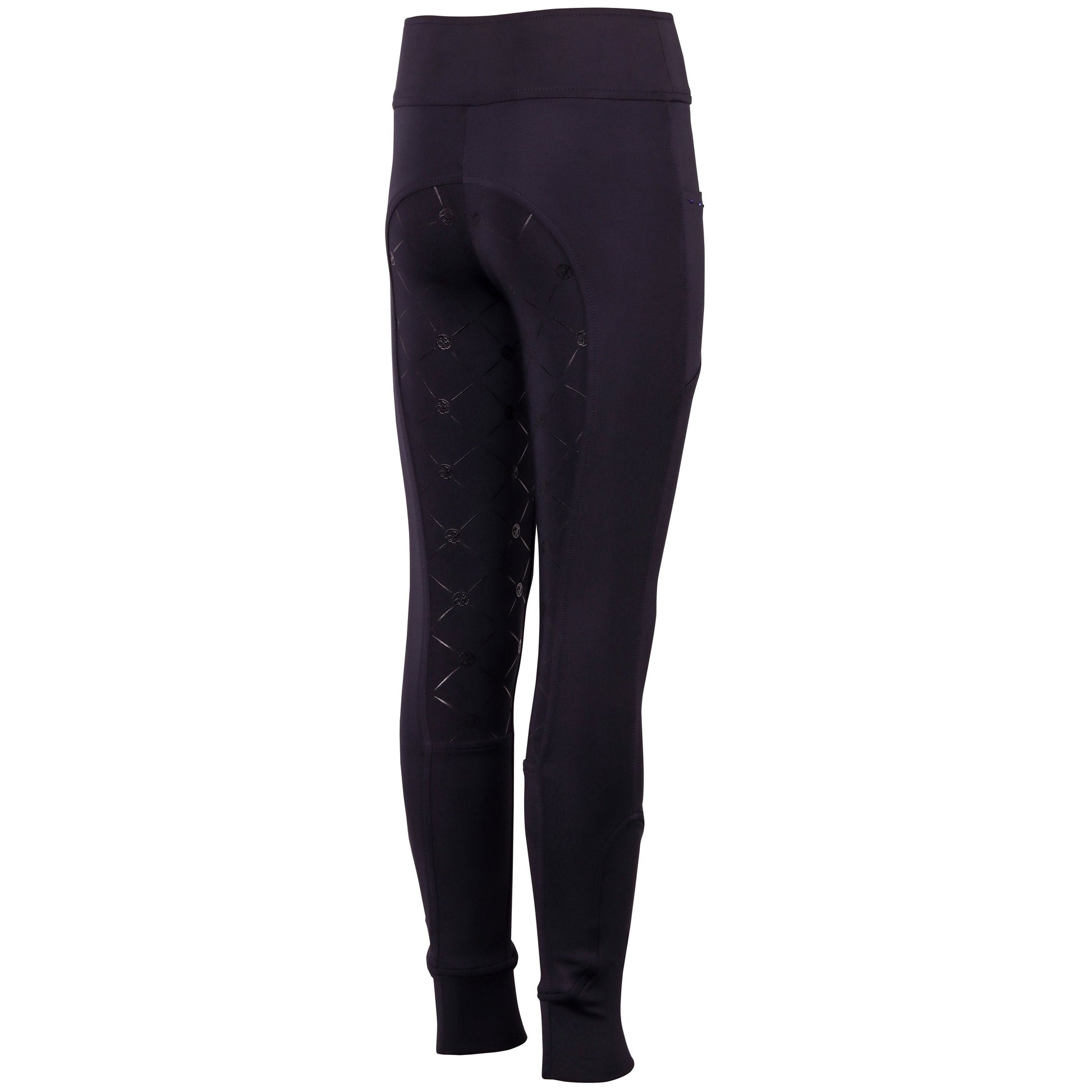 Black Kinderreitleggings Equitights Rookie Full Grip