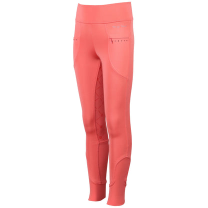 Salmon Kinderreitleggings Equitights Rookie Full Grip