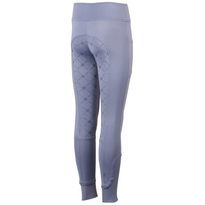 Light Slate Gray Kinderreitleggings Equitights Rookie Full Grip