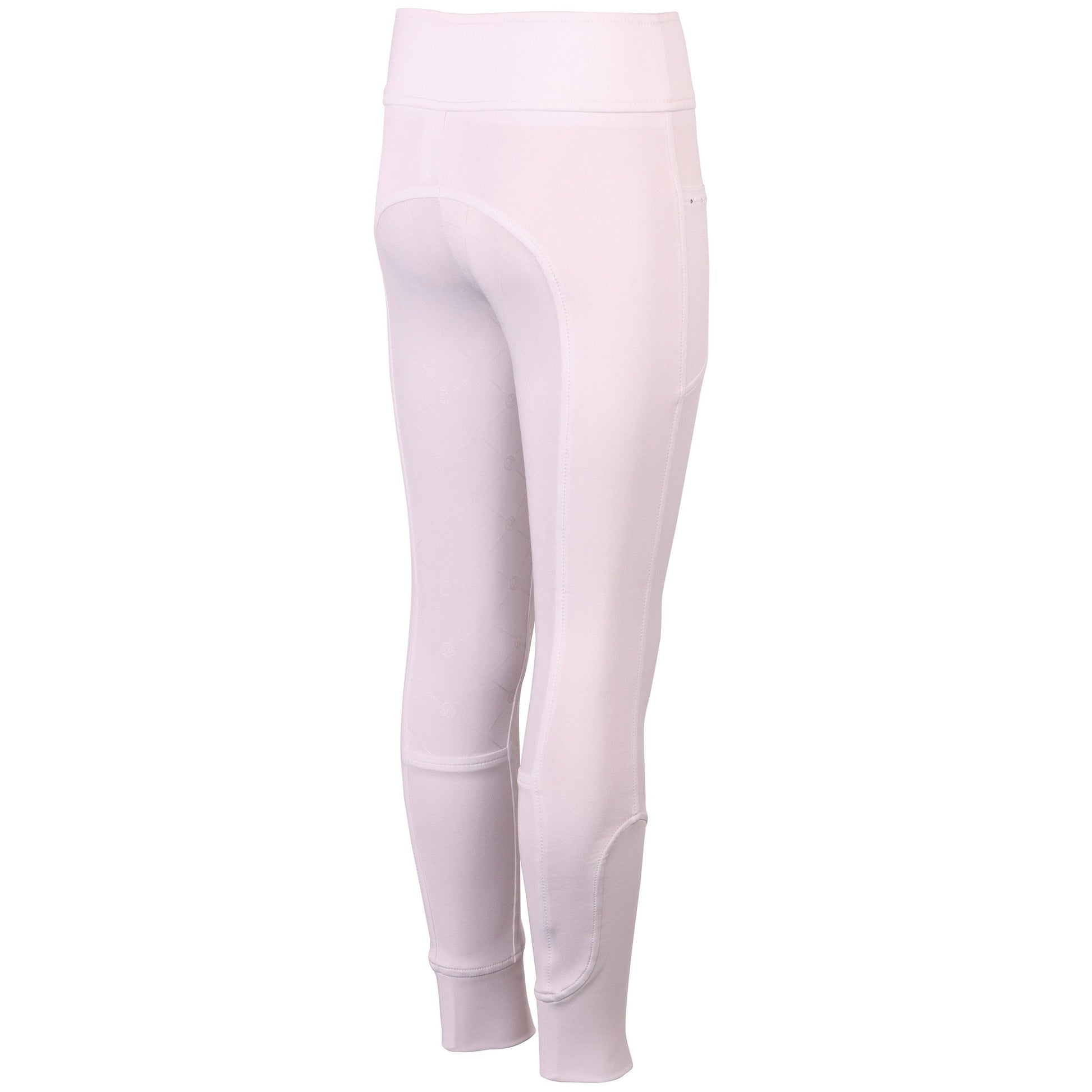 Light Gray Kinderreitleggings Equitights Rookie Full Grip