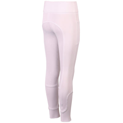 Light Gray Kinderreitleggings Equitights Rookie Full Grip