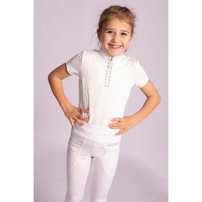 Light Gray Kinderreitleggings Equitights Rookie Full Grip