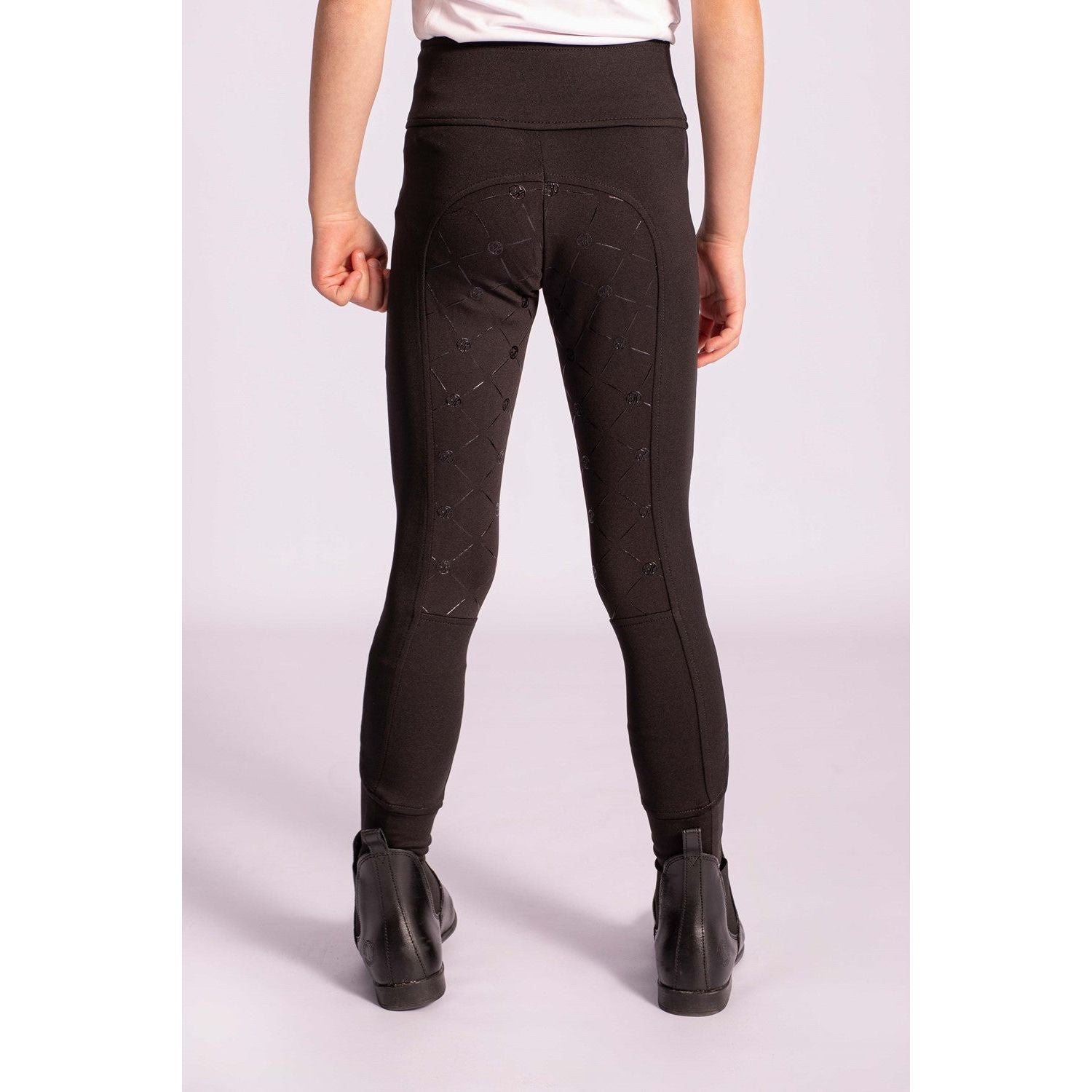 Dark Slate Gray Kinderreitleggings Equitights Rookie Full Grip