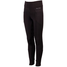 Black Kinderreitleggings Equitights Rookie Full Grip