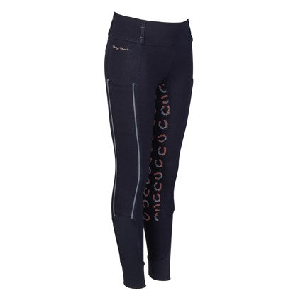 Harry's Horse Reithose Equitights Diva Mauvewood Denim Full Grip SS26