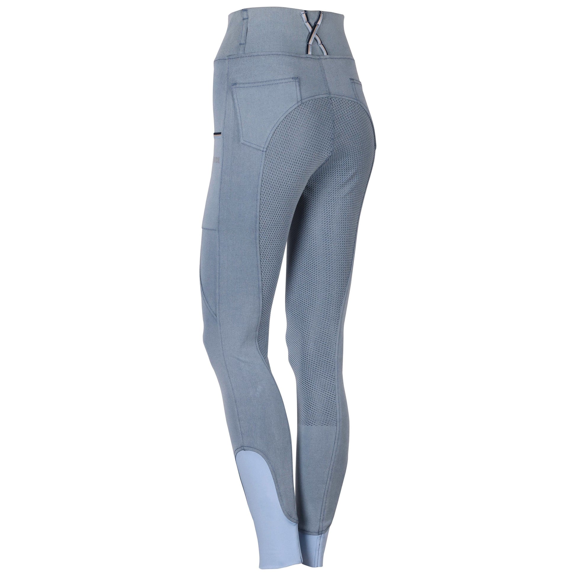 Light Slate Gray Reithose Equitights Denim Just Ride Praia Full Grip