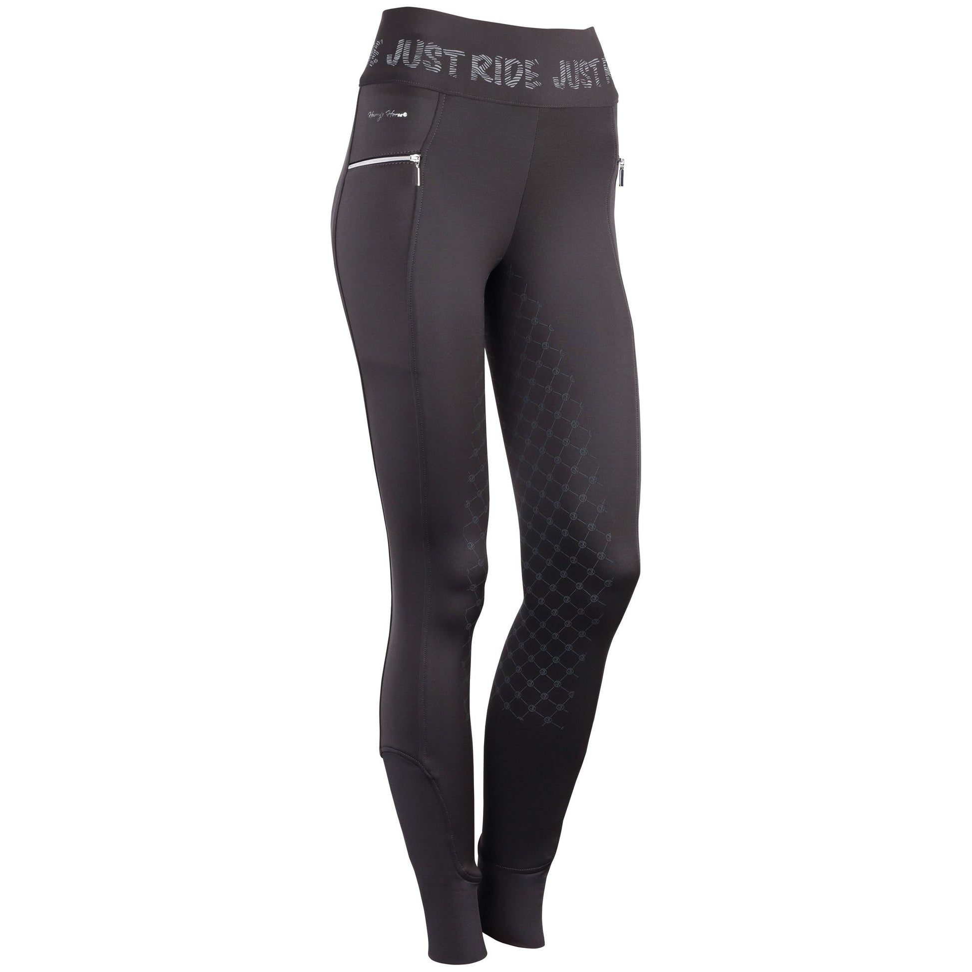 Dark Slate Gray Reithose Equitights Just Ride Urban Full Grip