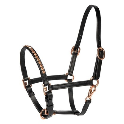 Harry's Horse Lederhalfter Pony/Fohlen Crystal Rosegold